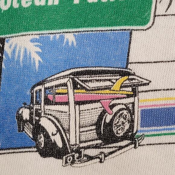 Vintage Ocean-Pacific Vest Sweatshirt Women Large 21x22 Crop - Picture 3 of 12